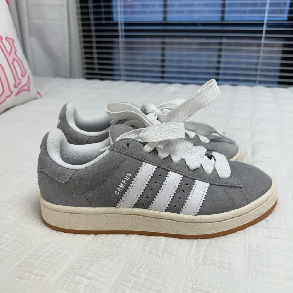 Gray and White Sneakers
